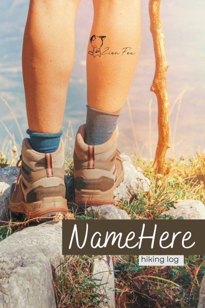 NameHere's Hiking front cover