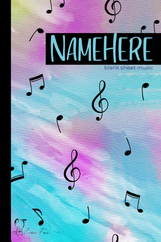 NameHere's blank Sheet Music front cover